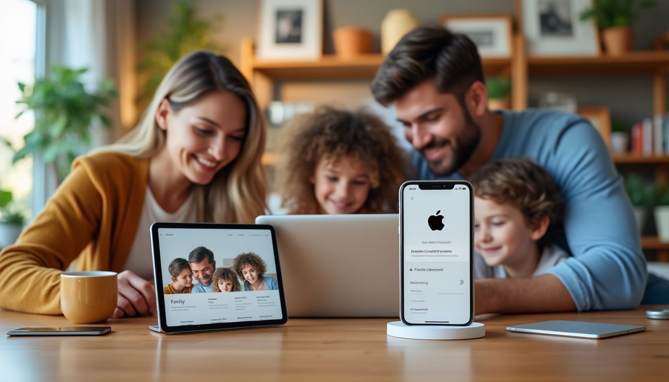 découvrez comment configurer le partage familial apple sur votre iphone et profitez de tous les avantages pour gérer vos achats, abonnements et partager du contenu facilement avec toute votre famille.