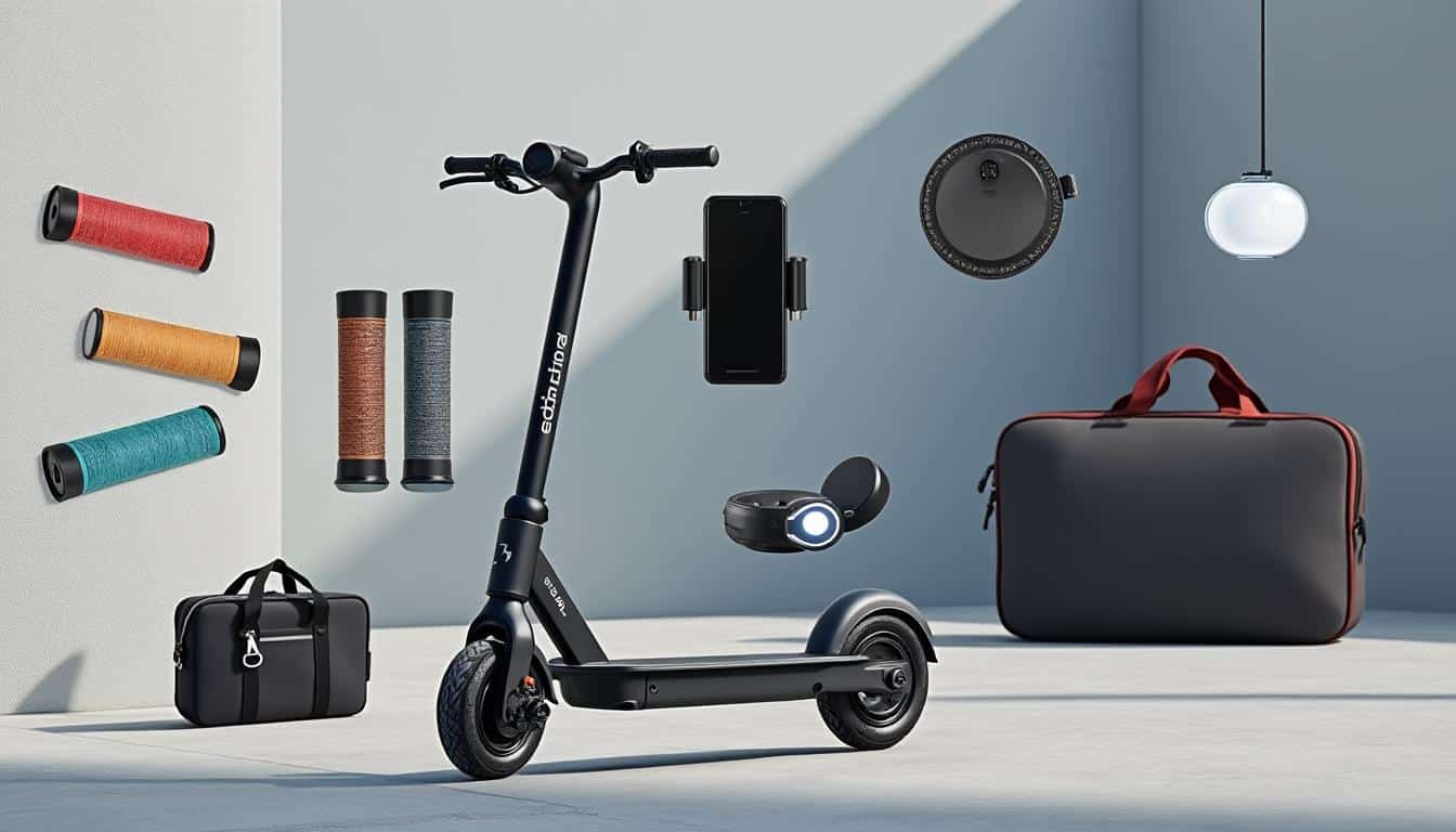 découvrez notre sélection d'accessoires pratiques pour personnaliser et améliorer votre trottinette électrique, alliant style et fonctionnalité.