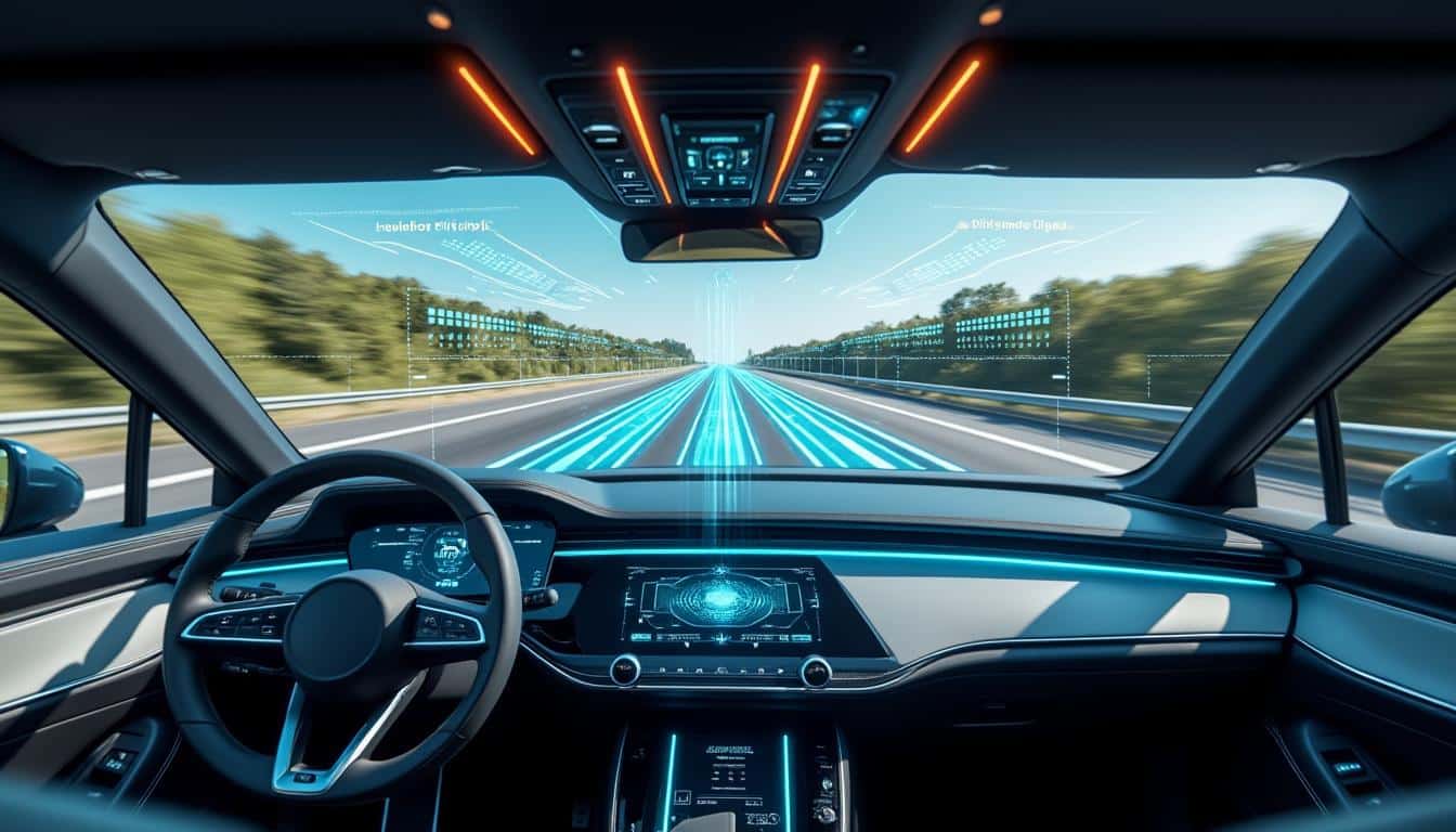 découvrez comment l'affichage tête haute en réalité augmentée améliore la sécurité des systèmes d'aide à la conduite (adas) en fournissant des informations essentielles en temps réel sans distraire le conducteur.