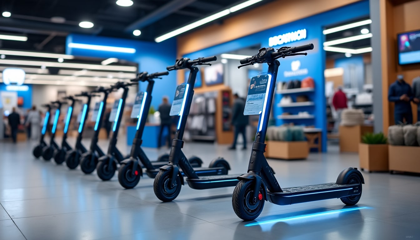 découvrez l'offre complète de trottinettes électriques pour adultes chez decathlon, disponible en magasin et en ligne. profitez de modèles performants et adaptés à tous les besoins.