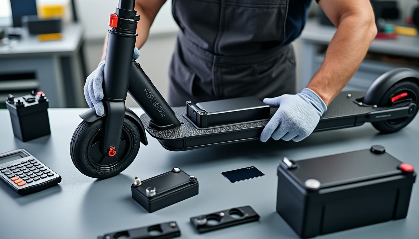 découvrez comment choisir une batterie compatible pour votre trottinette électrique, comparer les prix et la remplacer en toute sécurité.